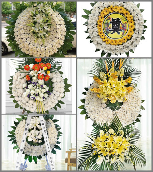 山东济宁梁山县大路口乡刘举楼村花圈速递